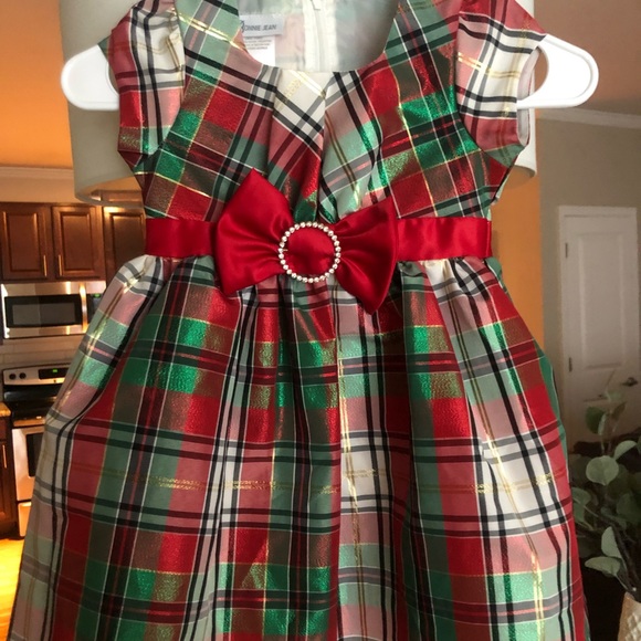 bonnie jean plaid christmas dress